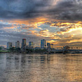 Stormy Sunset over Little Rock